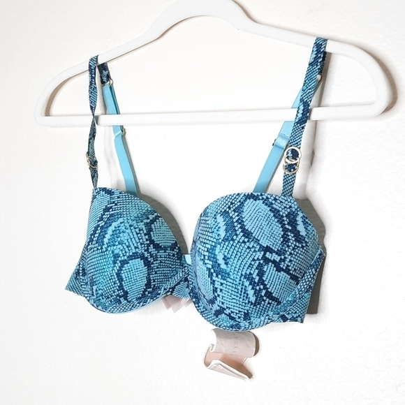 Stella McCartney Turquoise Python Snakeskin Bra 32D - Picture 2 of 8